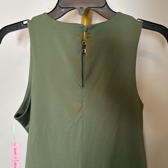 Crave  Fame Women's green Mock Turtleneck Sleeveless Bodysuit Size L - Picture 5 of 10